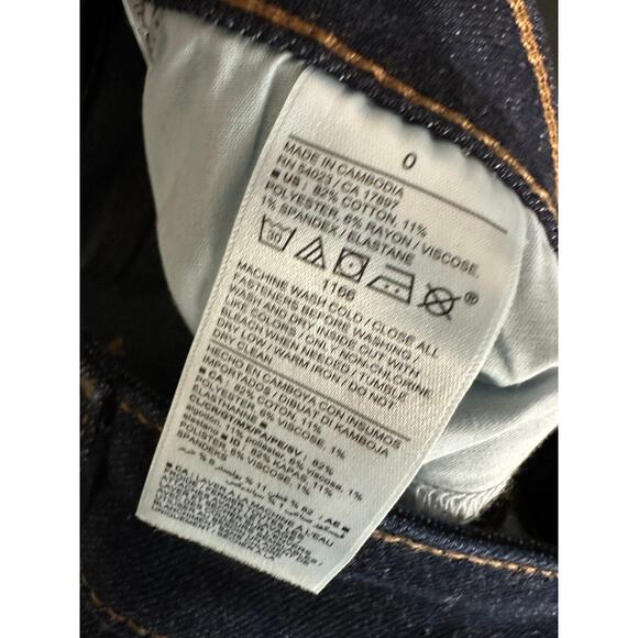 Old Navy Higher High-Rise Flare Dark Wash Blue Denim Jeans Women's Size 0 NWT - Picture 7 of 9